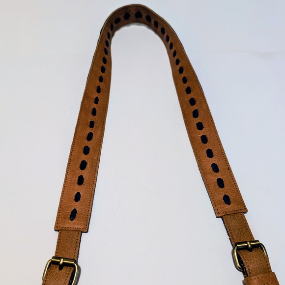 Anabaglish Teal Suede Leather Boho Purse - Picture 4 of 13